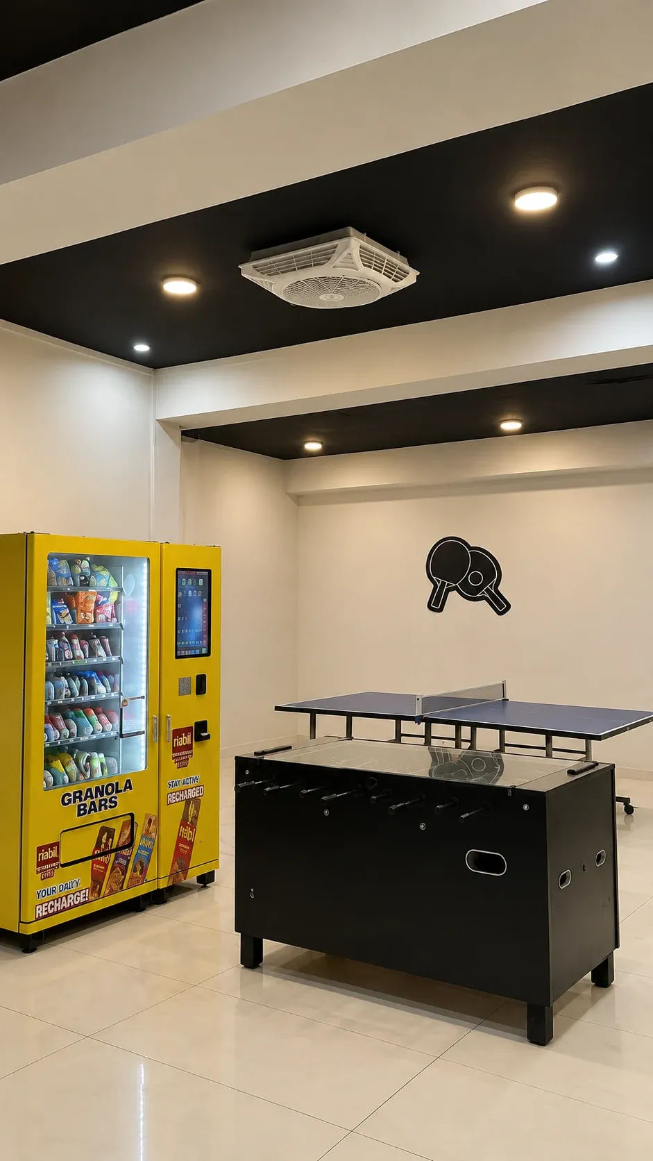 Game zone with table tennis