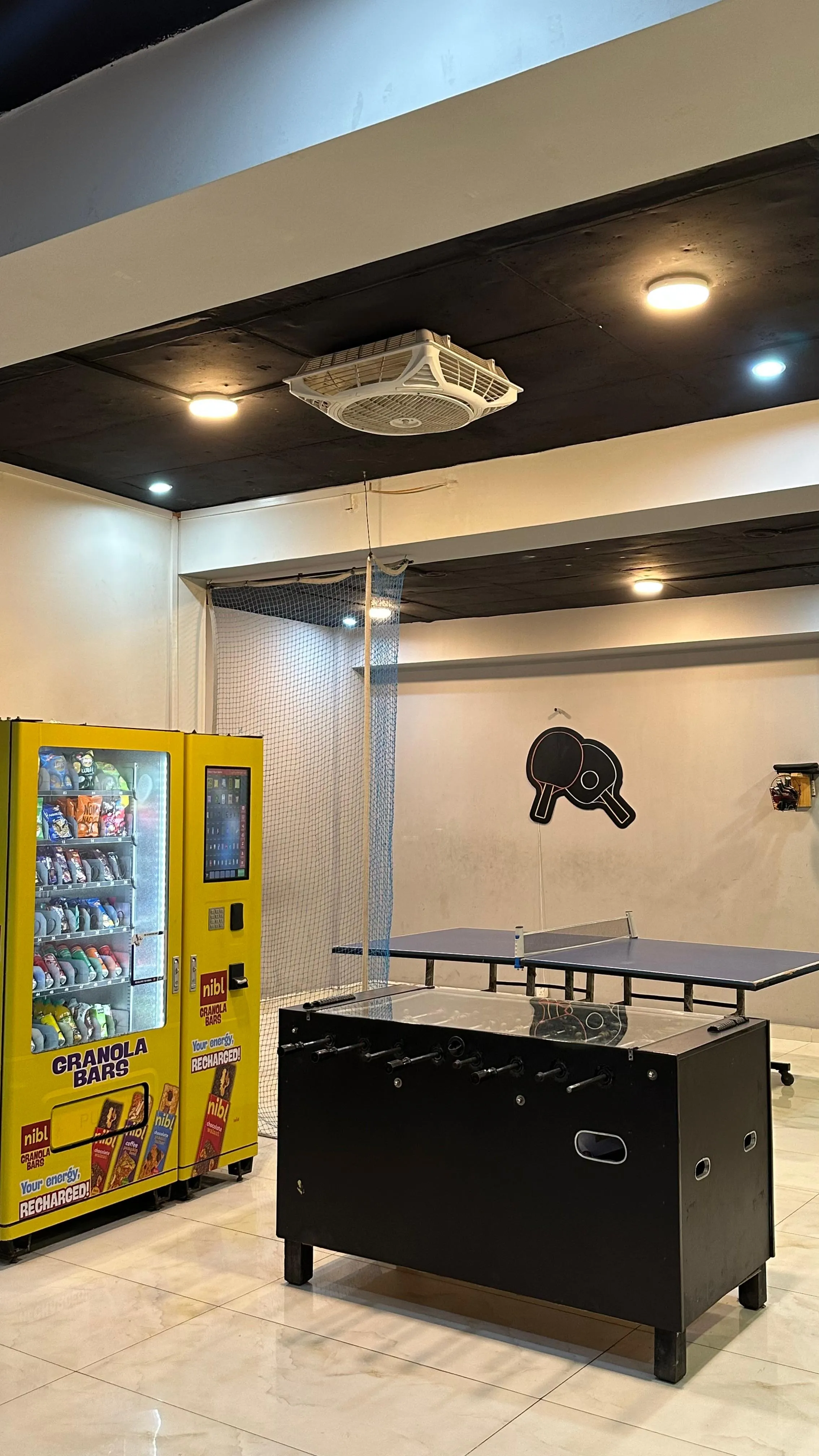 Game zone with table tennis